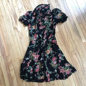 Reformation Size 2 Black Mini Dress